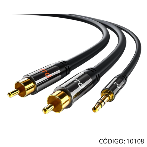 Cable de Audio 3.5-2RCA-M GE 7.5mt ENGLAND.