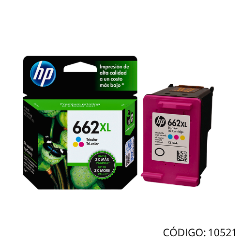 Tinta Color HP 662XL CZ106A 2515/16/3515