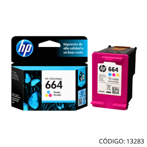 Tinta Color HP 664 F6V28AL para 120 paginas.