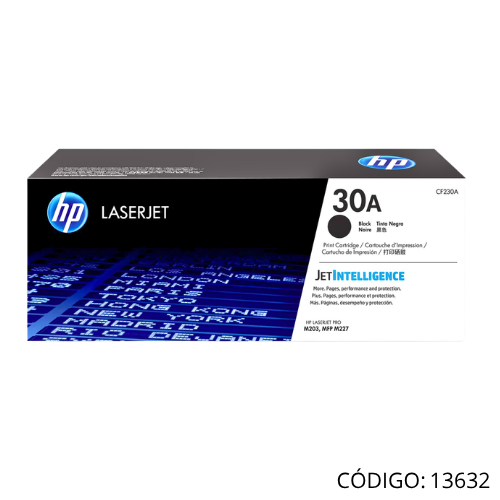 Toner HP Negro CF230A 30A