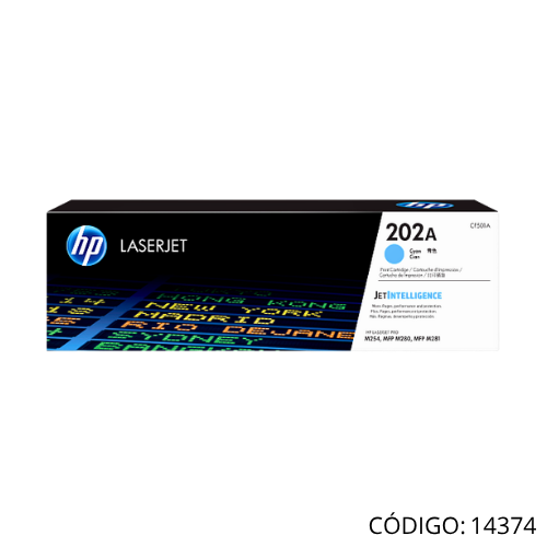 Toner Cyan HP CF501A 202A 1300 hojas