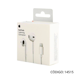 EarPods con conector Lightning.  P.N. MMTN2ZM/A.