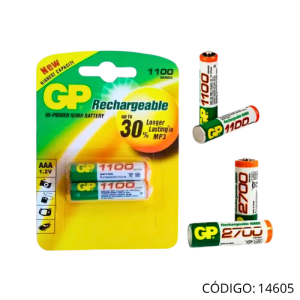 Baterias (2) Recargable AAA (OEM)