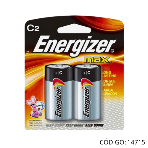 Bateria (2) "C" 1.5V Alkalina GP14A-2UE2 / ENERGIZER.