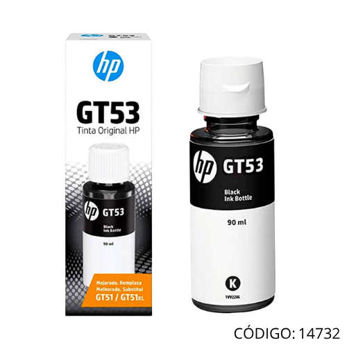 Tinta Negra HP GT53/G51 1VV22AL 4K pags