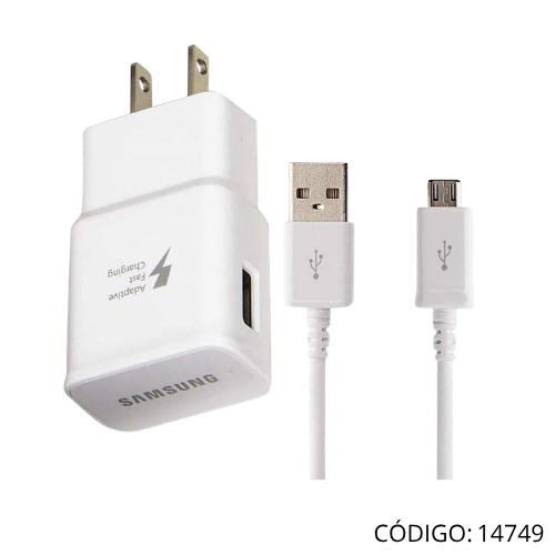 Kit Cargador Samsung Fast + USB Cable V8