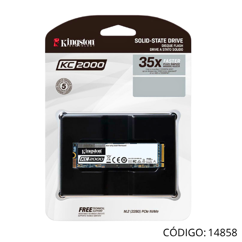 Disco Duro 500GB Kingston KC200 M.2 PCIe
