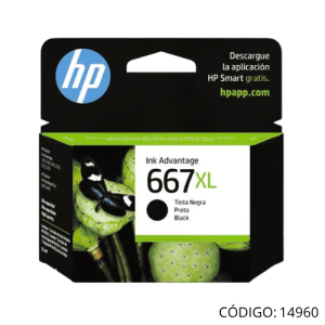 Tinta Negra HP 667XL 3YM81AL 480P 1275/2