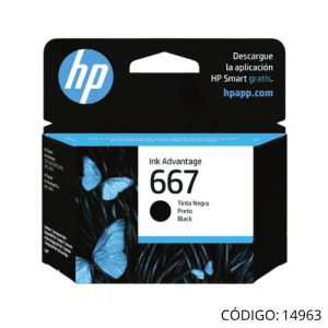Tinta Negro HP 667 3YM79AL 120P 1275/277