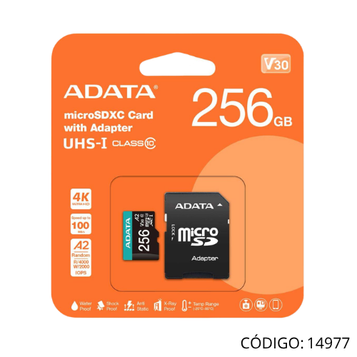 Memoria MicroSDXC 4K 256GB UHS-I U3 OEM