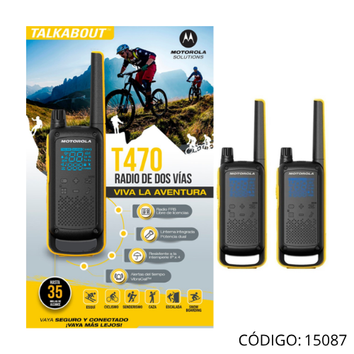 Radio Motorola T470 2 Radios 35 millas