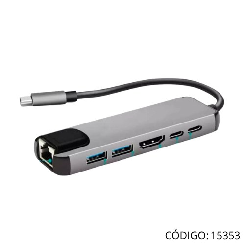 Adaptador USB-C HDMI+USB3.0+USB-C HUBC1