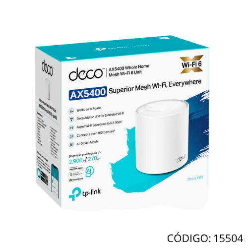 Access Point TPLINK DECO X60 1pc AX5400