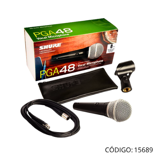 Microfono SHURE PGA48-XLR p/IVoz & Instr