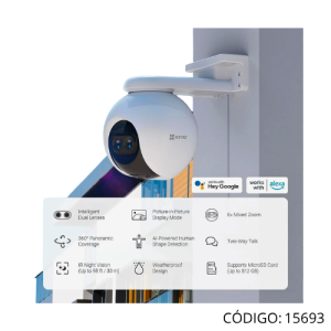 Camara EZVIZ CS-C8PF-A0 2-Lente Pan&Tilt