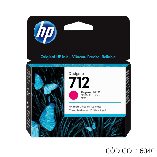 Tinta Magenta HP 712 3ED68A 29ml