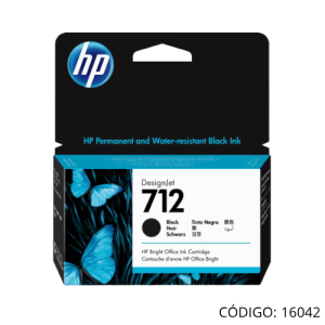 Tinta Negra HP 712 3ED70A 38ml
