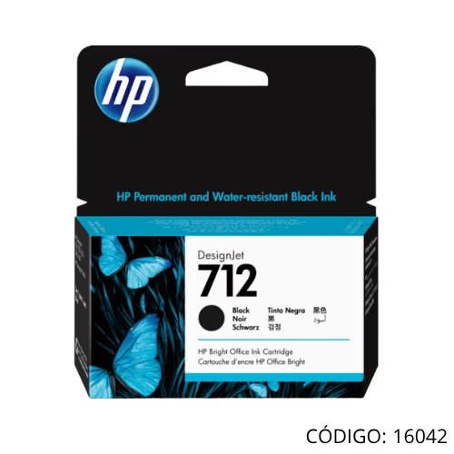 Tinta Negra HP 712 3ED70A 38ml