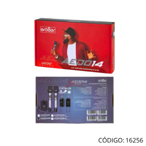 Microfono Inal PROF AED014D(2) Doble UHF