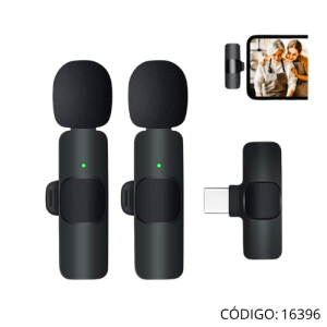 Kit Mics Doble Solapa Wrls USBC K32-C K9