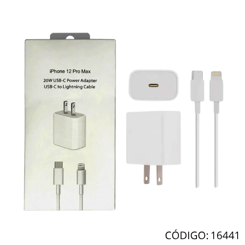 Cargador+Cable Apple USB-C A2305 25W MU7V2ZM/A para IPHONE 14 PRO MAX.