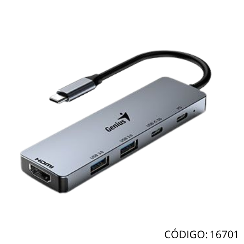 Adaptador Genius UH500 USB-C USB3-C/HDMI