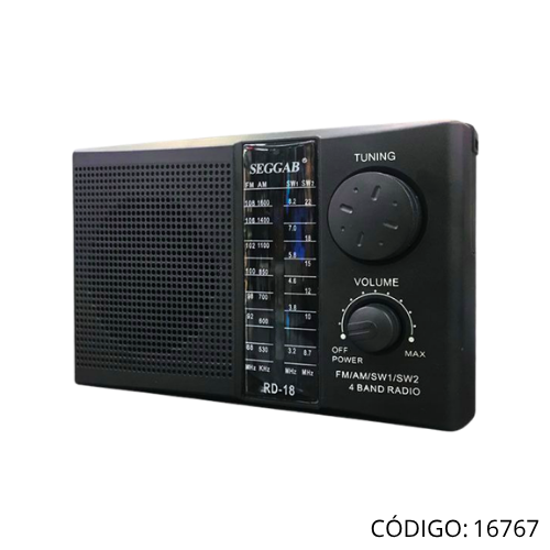 Radio SEGGAB RD-080BT AM/FM USB SD BTH
