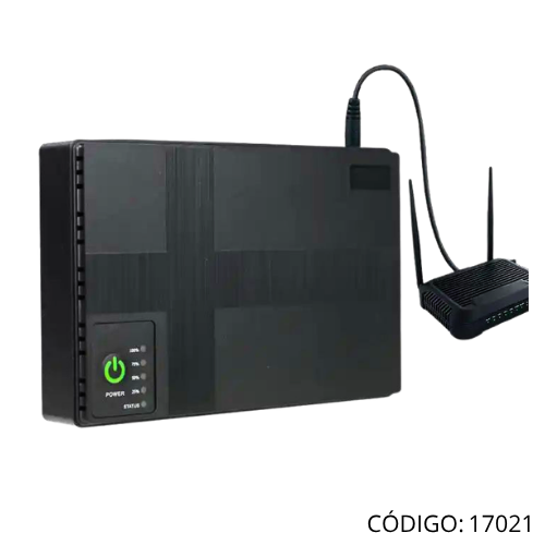 Bateria 2 Equipos de Internet (2 DC12V-2.1A) 25W (2 conectores).