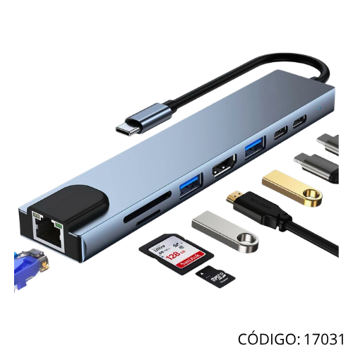 Docking Station 8-1 USB-C AD-HUBC4