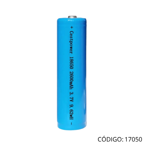 Bateria 18650 2600mAh Lithium 3.7v (PAR) Recargable.