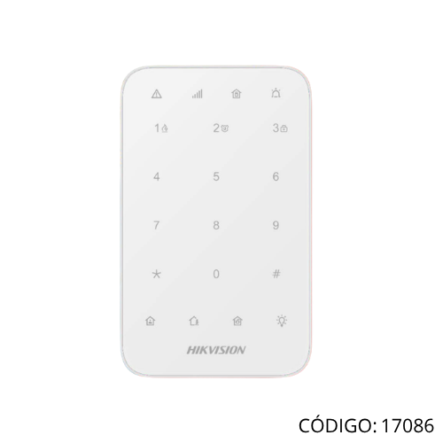 Teclado Led p/Alarma Inalambrico HikVision DS-PK1-E-WB