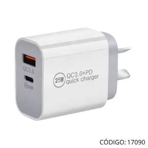 Cargador IBSPower USB+USBC 25W 5.4A