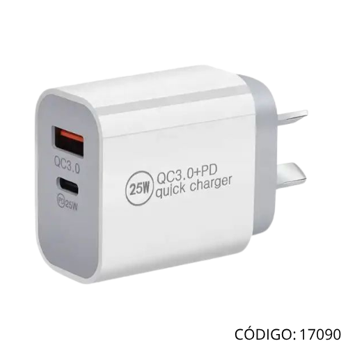 Cargador IBSPower USB+USBC 25W 5.4A