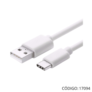 Cable Besser USB-A a USB Tipo-C 1mt Blan