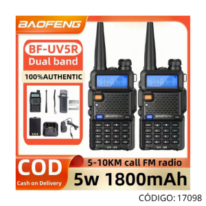 Radio Comunicacion BAOFENG UV-5R PAR 5Km