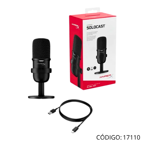 Mic HyperX SoloCast USB PODCAST CHICO