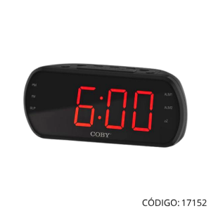 Radio Reloj COBY CCR103 Alarma Dual Desp