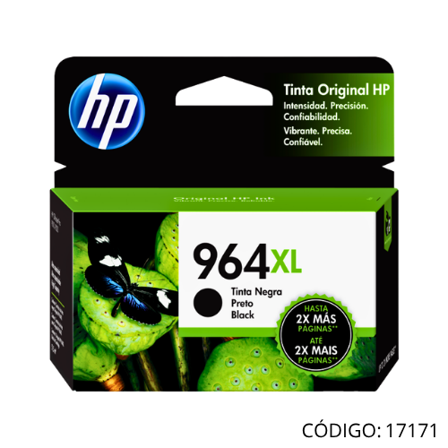 Tinta Negra HP 964XL 3JA57AL 2000 pags