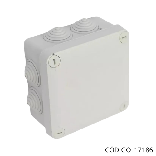 Caja Hermetica PVC IP65 10x10x7cm Exteri