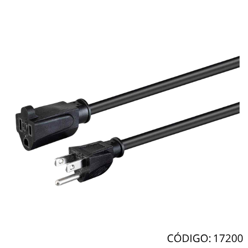 Cable Extension 110/240v 5mt 2x18AWG 10A
