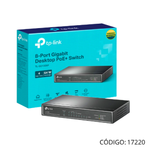 Switch TPLINK 8Port PoE 1000TX TLSG1008P