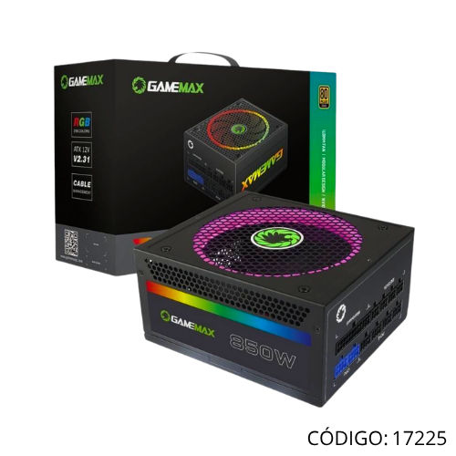 Fuente de Poder GAMEMAX RGB-850 850W 80P