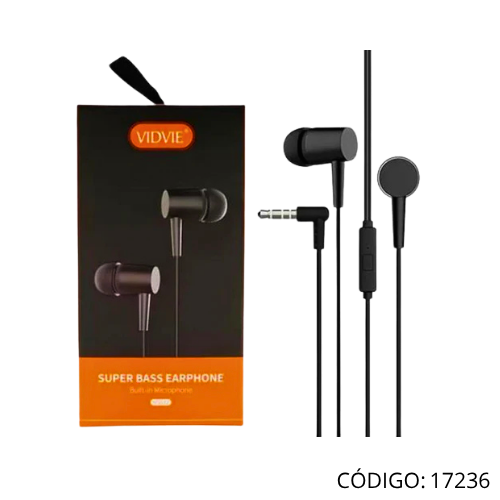 Audifono/Mic VIDVIE HS632 Super Bass 3.5