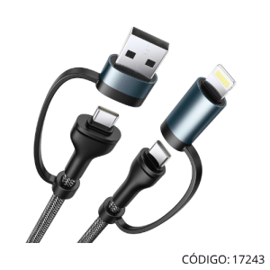Cable PHILIPS 3-1 cargador USB-C / LIGHT