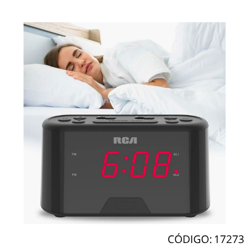 Radio Reloj Doble Alarma RCA RC551