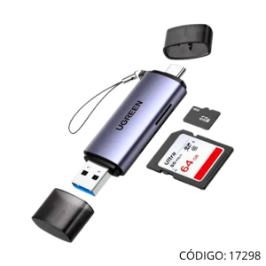 Lector 5-1 USB-A & USB-C Tarjeta Flash