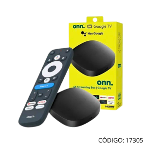 ONN Google TV 4K UHD Streaming Negro