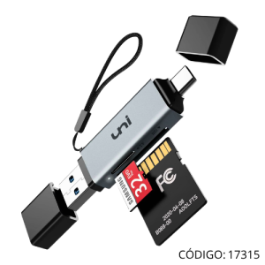 Lector 4en1 SD/mSD USBC mSD USB O8U16611