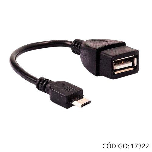 Adaptador USB-A H a mUSB M OTG CA-711F