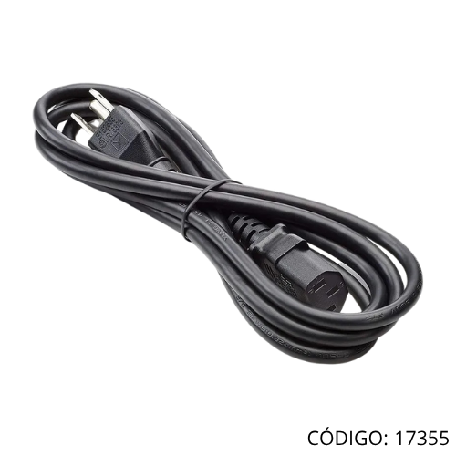 Cable de Poder PC GRUESO 15A 1.3M C13382